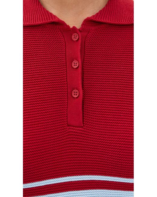 Solid & Striped Red The Cleo Pullover