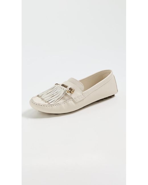 Larroude White Joy Loafers