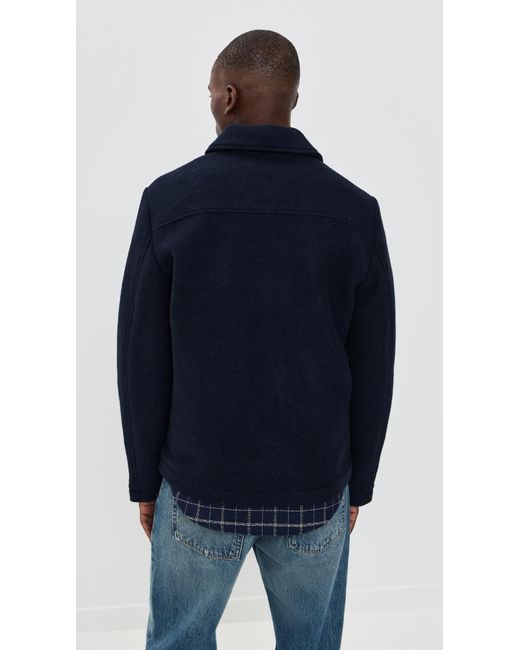NN07 Blue Gael Zip Jacket for men
