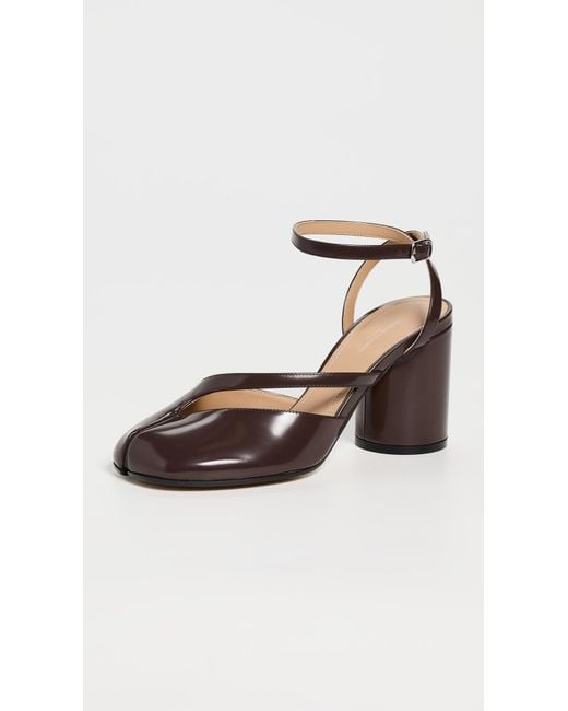 Maison Margiela Black Tabi Sandal Pumps 80Mm