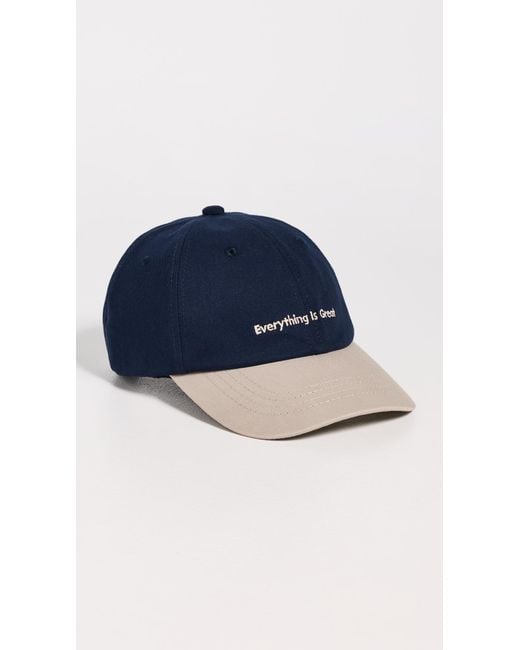 Far Afield Blue Carlos Everything Is Great Cap for men