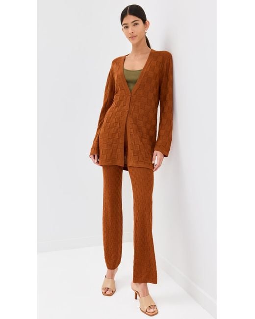 Escvdo Brown Taki Light Pants