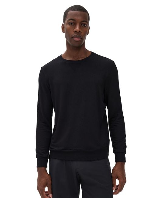 Beyond Yoga Black Always Beyond Pullover Crew for men