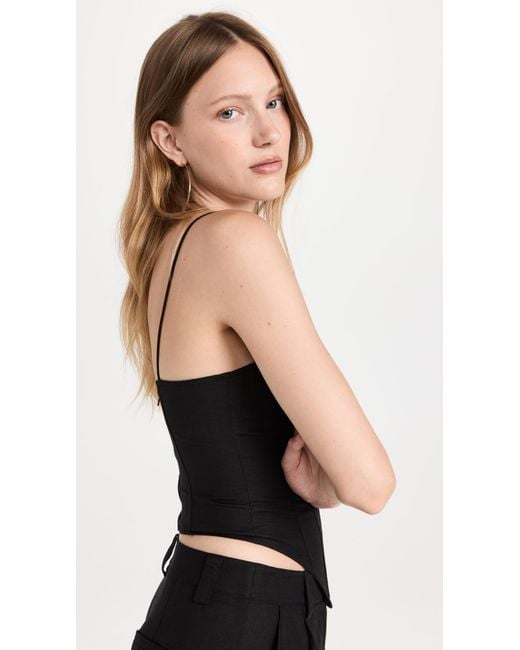 Lioness Black Del Gato Corset Top