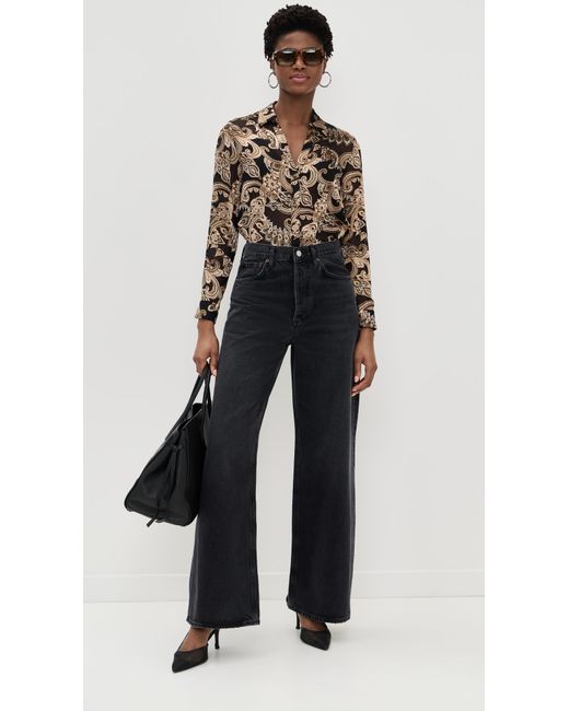 Alice + Olivia Multicolor Eloise Button Down Blouse