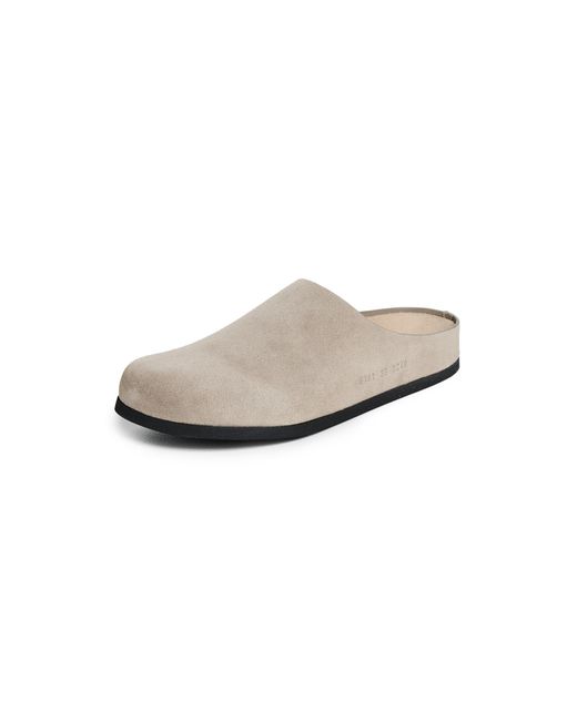 Common Projects White Suede Clogs