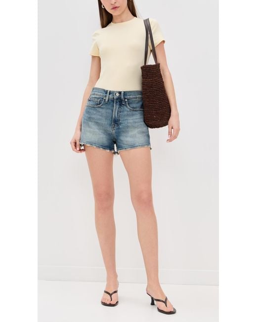 GOOD AMERICAN Blue Good '90S Shorts