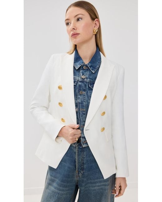 Veronica Beard White Miller Dickey Jacket