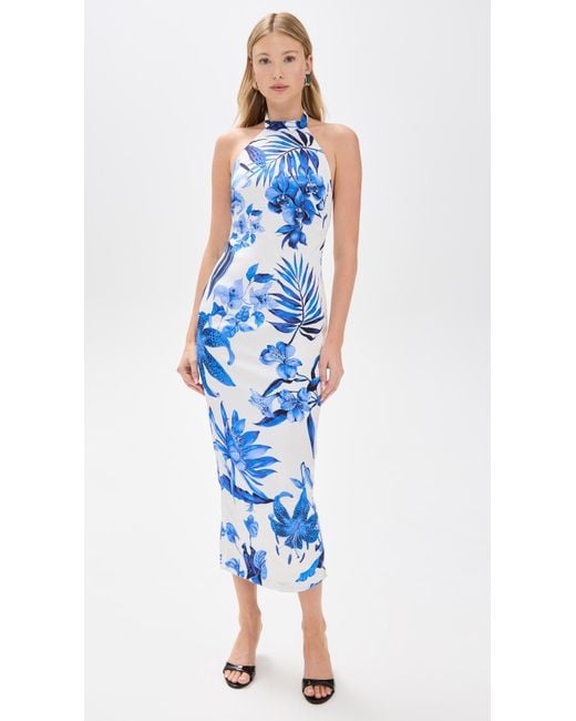 Rococo Sand Blue Midi Dress