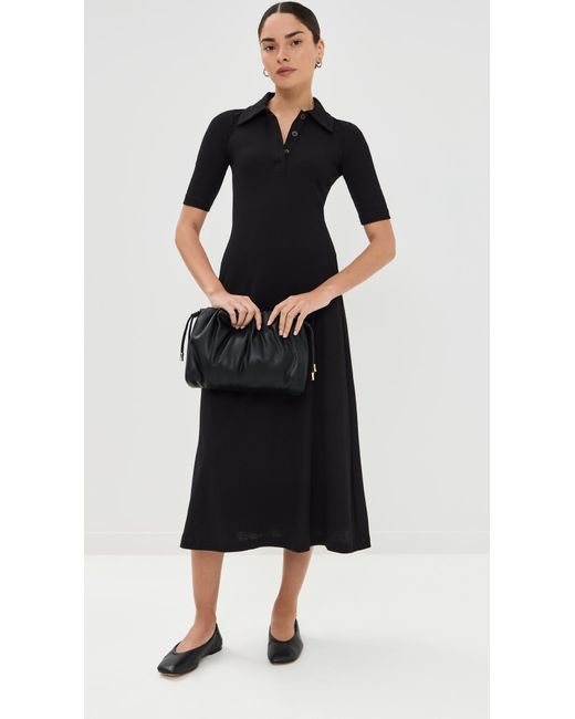 Rosetta Getty Black Polo Dress