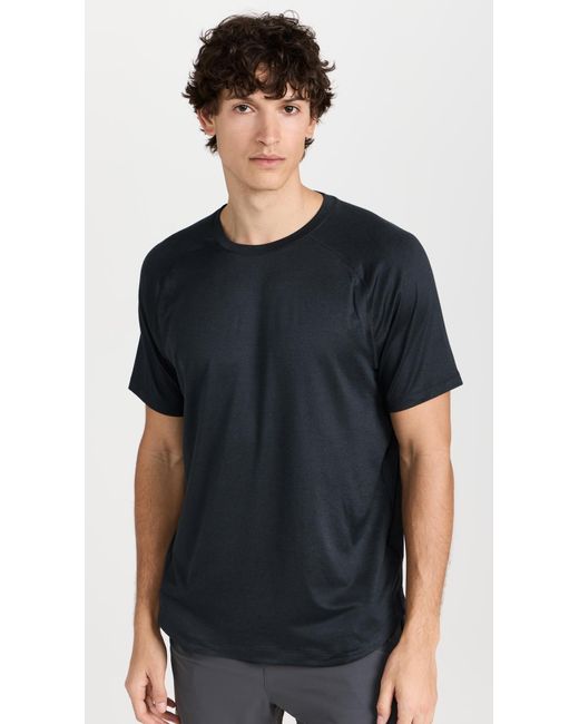Rhone Black Atophere Tee Back Heather for men