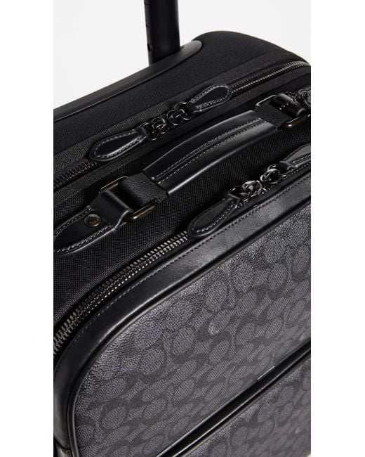 Coach wheeled carry on in signature canvas sale