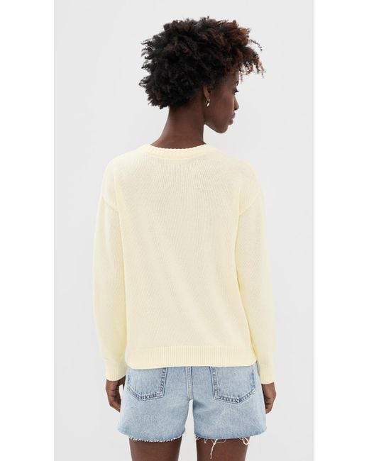 LoveShackFancy White Kora Nautical Pullover