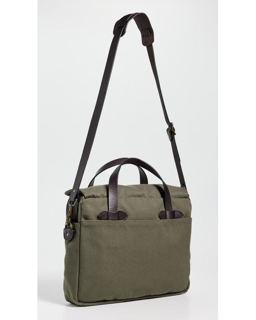 Filson Black Rugged Twill Original Briefcase for men