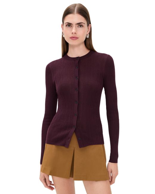 A.L.C. Purple A. L.C. Fisher Cardigan
