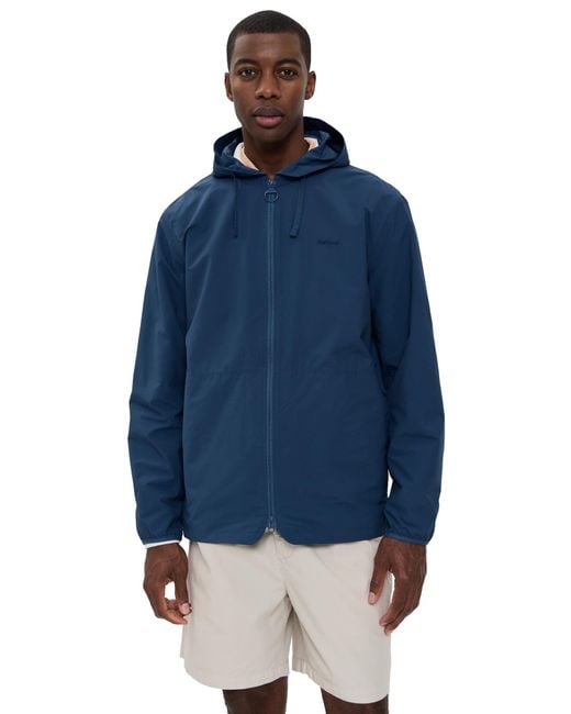 Barbour Blue Newhill Showerproof Rain Jacket for men