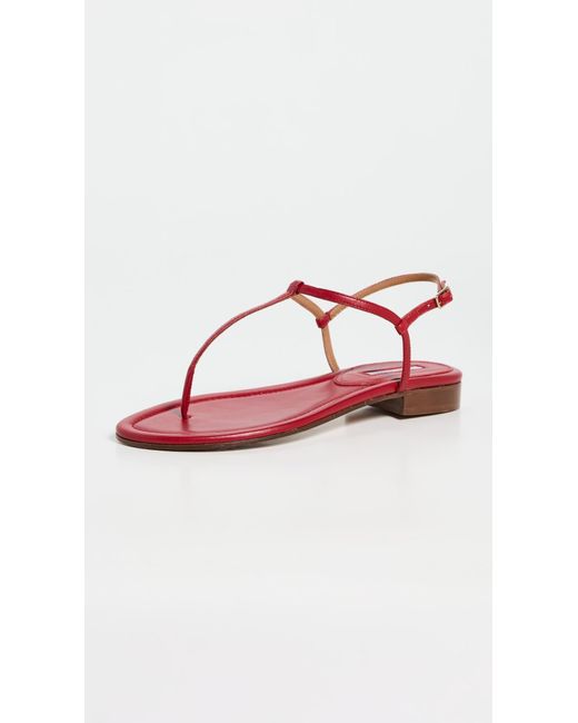 Emme Parsons Red Cecilia Flats