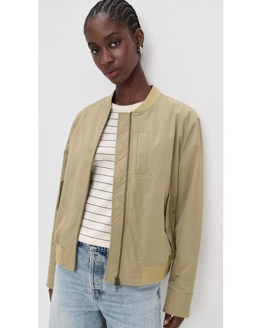 Vince Natural Relaxed Tech Bomber Jacket