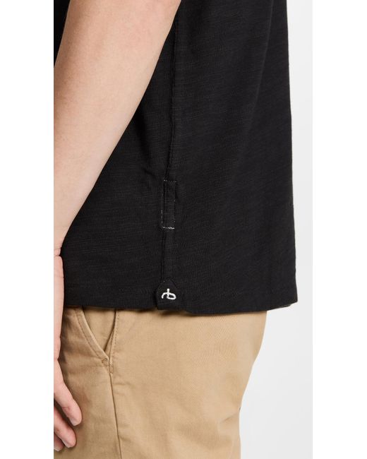 Rag & Bone Black Classic Flame Tee for men