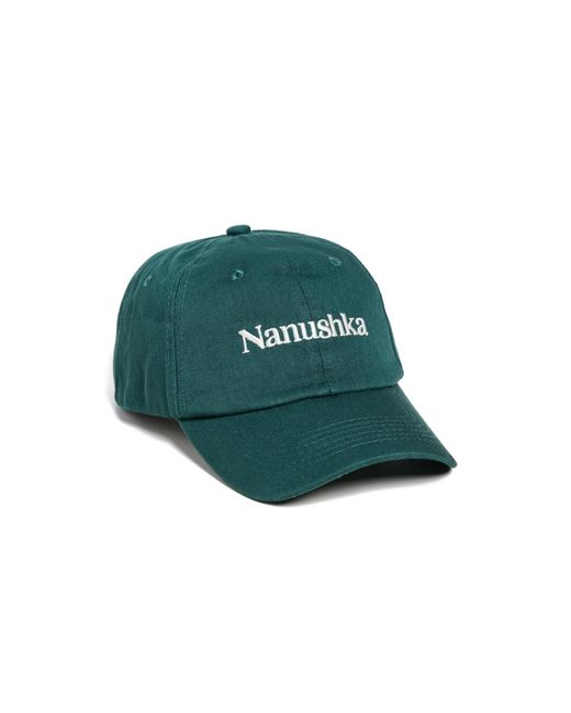 Nanushka Green Val Logo Cap