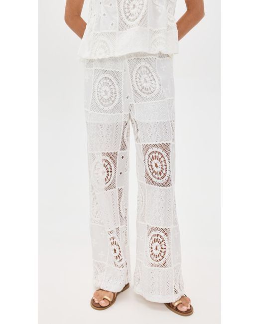 Line & Dot White Biva Pants
