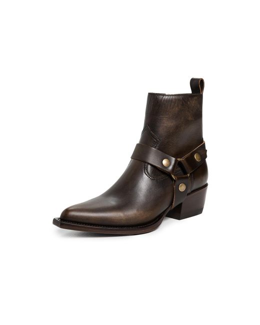 Golden Goose Deluxe Brand Black Debbie Distressed Leather Boots
