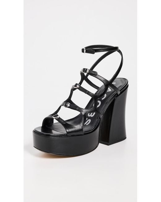 Marc Jacobs Black The Kiki Platform Sandals