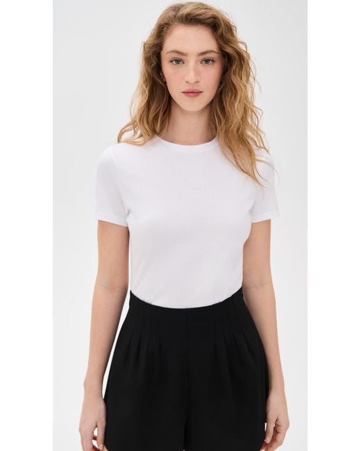 Theory White Tiny Tee