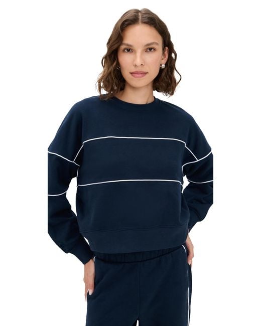 Beyond Yoga Women's Blue Luxefleece Piper Oversized Sweatshirt