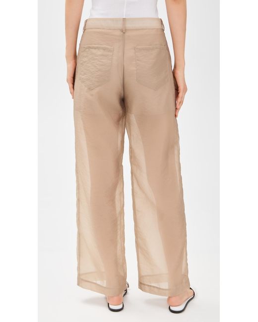 Simonett Natural Sheer Flow Trousers