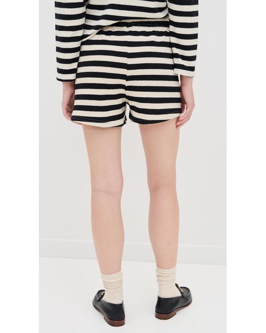 PERFECTWHITETEE Black Jesse B & N Rib Shorts