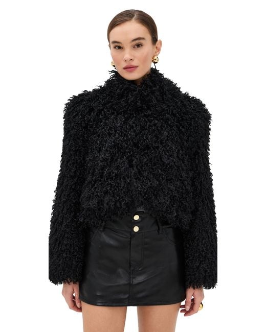 Apparis Black Ginette Shearling Jacket
