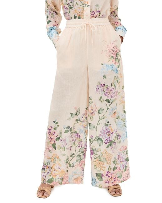 Zimmermann Natural Halliday Relaxed Pants