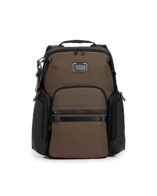 Tumi Black Navigation Backpack for men