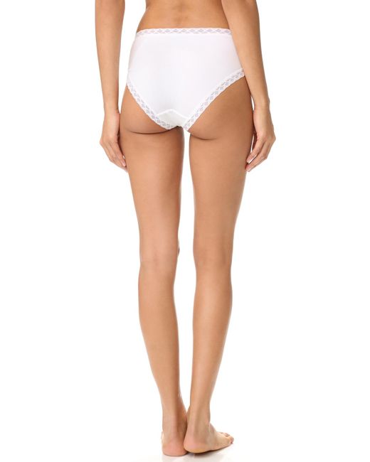 Natori Bliss Cotton French Cut Bikini Briefs in White Lyst
