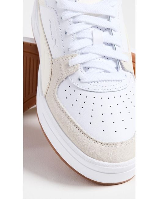 PUMA White Ca Pro Gum Sneakers M 10/ W 12