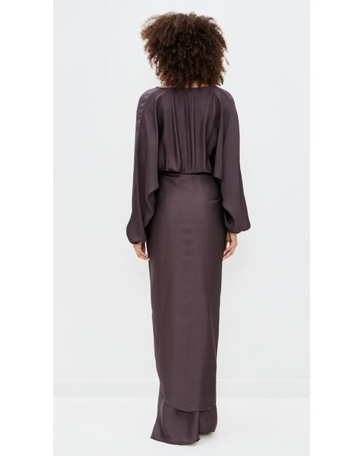 baobab brown dress Baobab Women's Flora Halterneck Maxi Dress - Purple