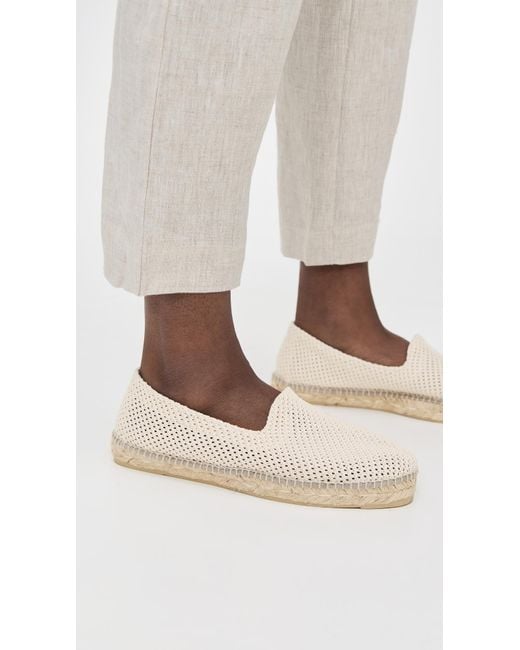 Manebí White Flat Net Espadrilles