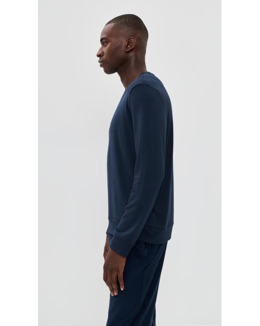 Beyond Yoga Blue Always Beyond Pullover Crew for men