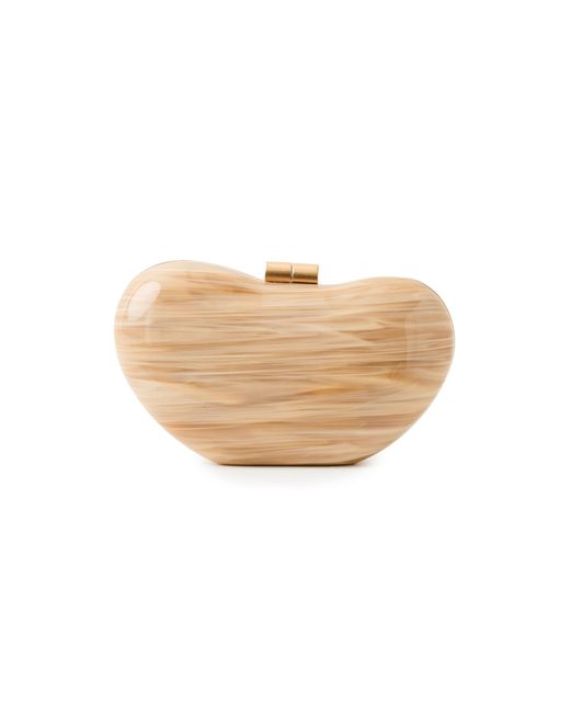 Jonathan Simkhai White Shadow Horn Clutch