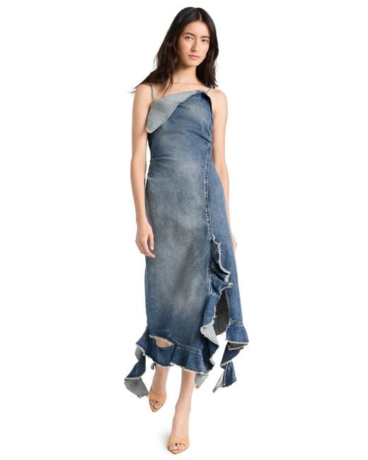 Acne Blue Delouise Denim Detroit Dress