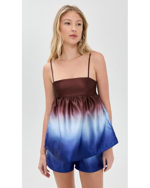 Solid & Striped Blue The Yarden Top