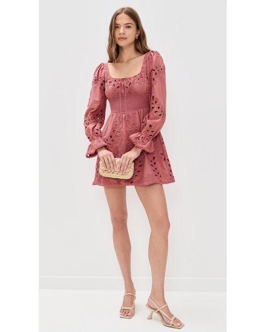 Saylor Red Lex Mini Dress