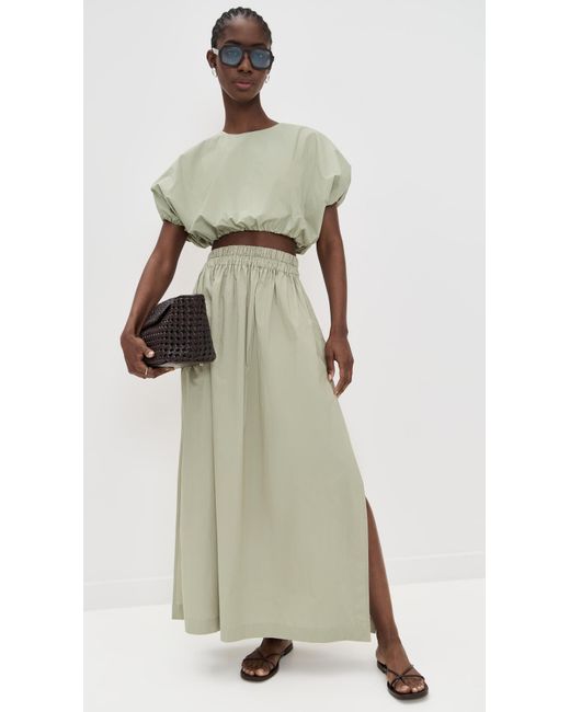 Mikoh Swimwear Green Delia Skirt