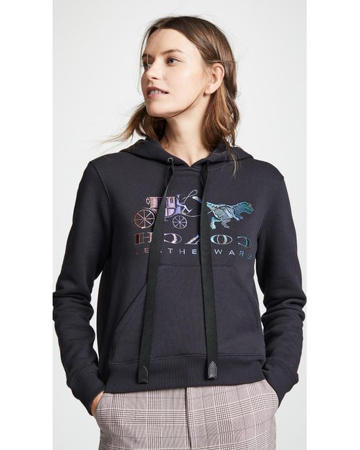 COACH Blue Mirrored Rexy And Carriage Sweatshirt