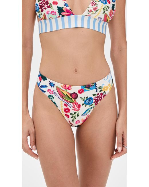 Agua Bendita Blue Ilu Citrus Bikini Bottoms
