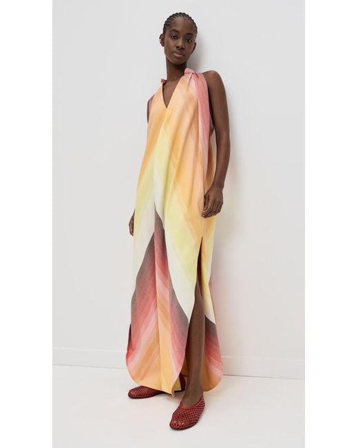 Marrakshi Life Multicolor The V Neck Halter Dress