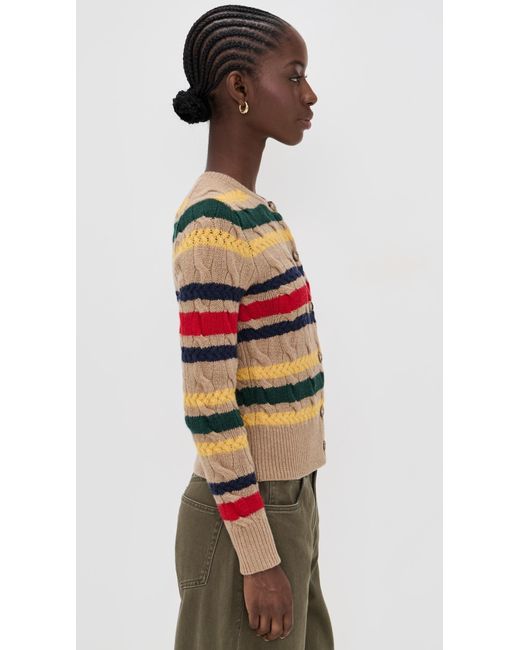 Polo Ralph Lauren Multicolor Stripe Cable Cardigan