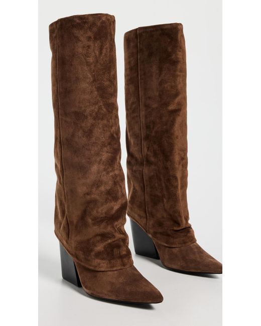 Black Suede Studio Brown Nev Boots