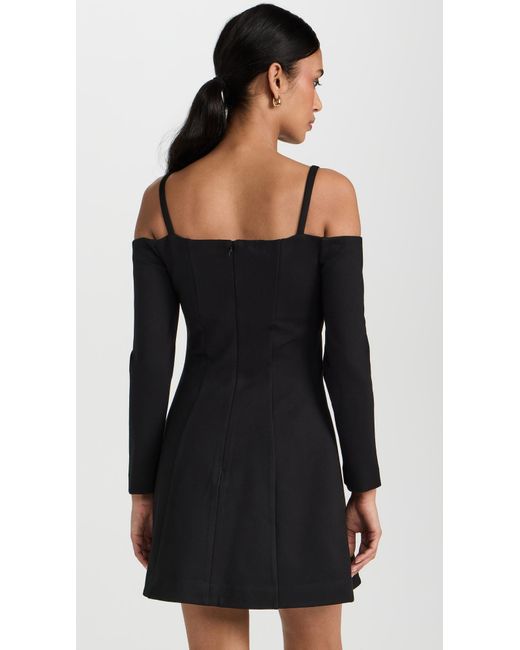 Reformation Black Donatella Knit Dress
